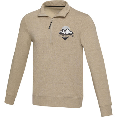Logo trade promotional giveaways picture of: Tin unisex Aware™ recycled quarter zip sweater