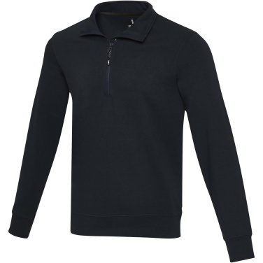 Logo trade promotional gift photo of: Tin unisex Aware™ recycled quarter zip sweater
