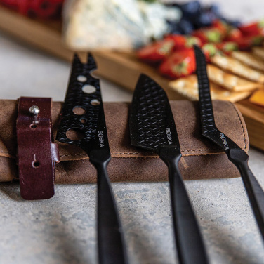Logotrade promotional merchandise photo of: BOSKA Cheese Knife Set Monaco+ Black