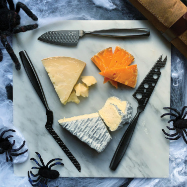Logo trade corporate gifts image of: BOSKA Cheese Knife Set Monaco+ Black