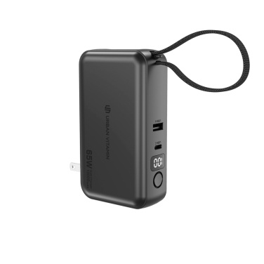 Logotrade promotional product picture of: Urban Vitamin Eureka hybrid GANcharger 10000mah powerbank65W