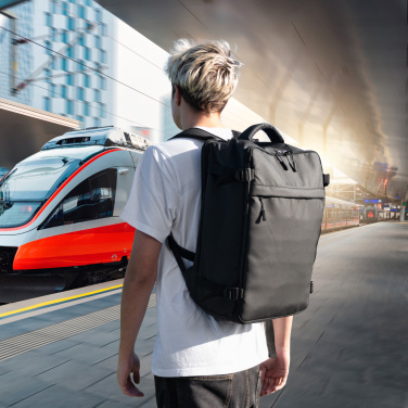 Logo trade business gifts image of: Backpack PALUDI Schwarzwolf