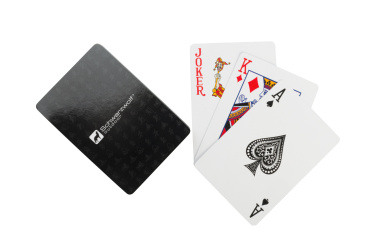Logotrade promotional items photo of: Set of playing cards and dice MURRAY Schwarzwolf