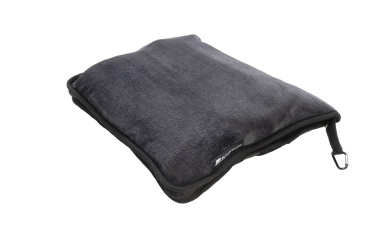 Logotrade promotional product image of: Blanket and pillow 2 in 1 AMIATA Schwarzwolf