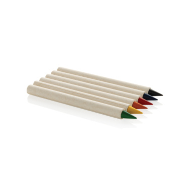 Logotrade promotional gift image of: Micki GRS infinity 6pc colouring pencil set