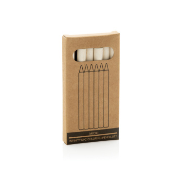 Logo trade advertising products picture of: Micki GRS infinity 6pc colouring pencil set