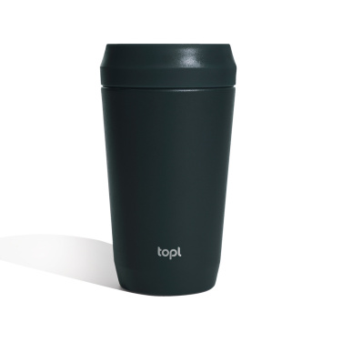 Logotrade promotional product picture of: Topl Recycled Steel To Go Tumbler Patented 360 Lid 354ml