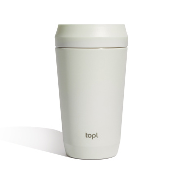 Logotrade promotional product picture of: Topl Recycled Steel To Go Tumbler Patented 360 Lid 354ml