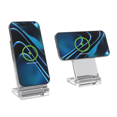 Logo trade promotional products image of: Magcharge 15W magnetic wireless charging stand