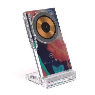 Logo trade corporate gifts picture of: Magcharge 15W magnetic wireless charging stand