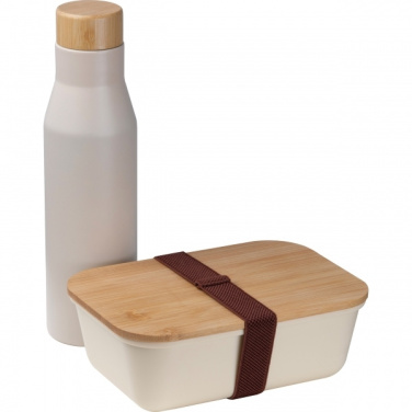 Logo trade business gift photo of: Set Lunchbox with stainless steel bottle Toronto