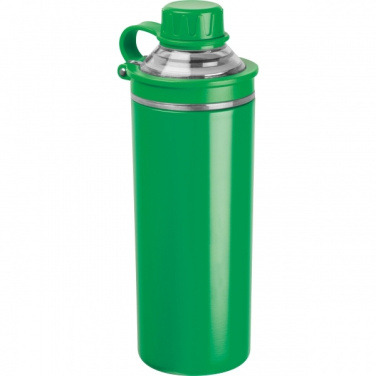 Logo trade business gifts image of: Double-walled stainless steel bottle Monza