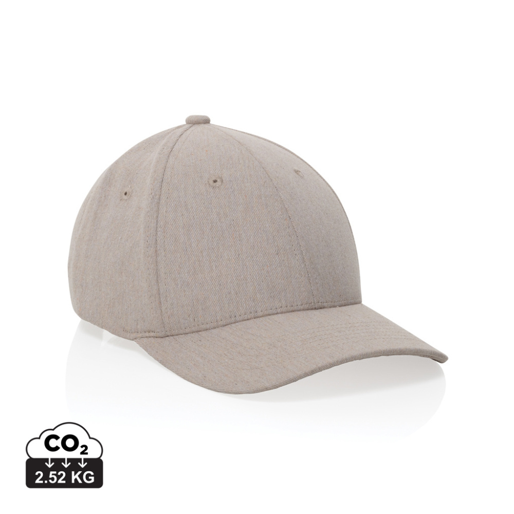 Logotrade promotional product image of: Milo AWARE™ recycled heather 6 panel cap 200gr