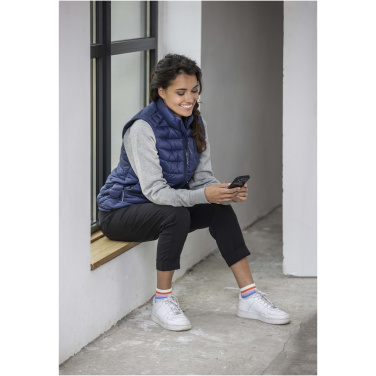 Logo trade promotional merchandise picture of: Pallas women's GRS recycled insulated bodywarmer