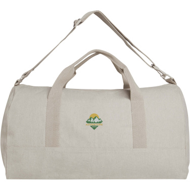 Logo trade promotional item photo of: Porter 500 g/m² Aware™ recycled duffel bag 50L