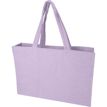 Logo trade promotional giveaways image of: Siam GRS recycled terry beach tote bag 13L