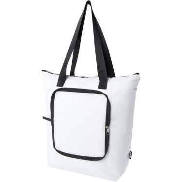 Logotrade promotional gift picture of: EcoFold RPET foldable tote cooler bag 15L