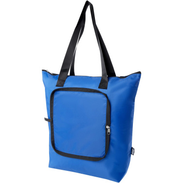 Logo trade promotional product photo of: EcoFold RPET foldable tote cooler bag 15L