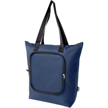 Logotrade advertising products photo of: EcoFold RPET foldable tote cooler bag 15L