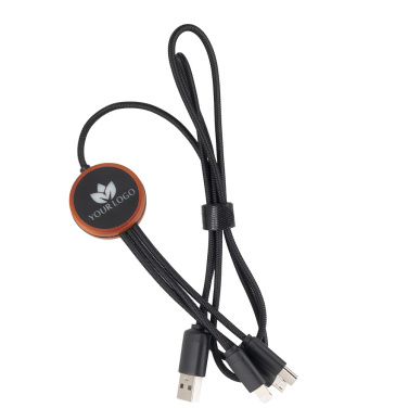 Logotrade corporate gift picture of: Cable 3in1 with illuminated logo - LH-ZM04