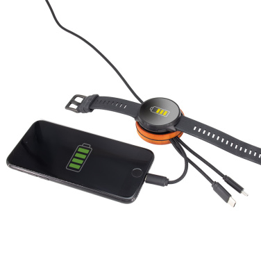 Logo trade corporate gifts image of: Big cable 4in1 with illuminated logo - i5w