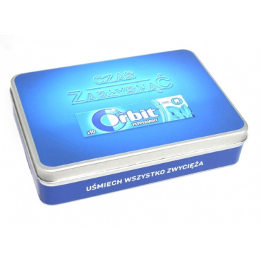Logotrade promotional giveaway image of: Metal box 18x12,6x4 cm