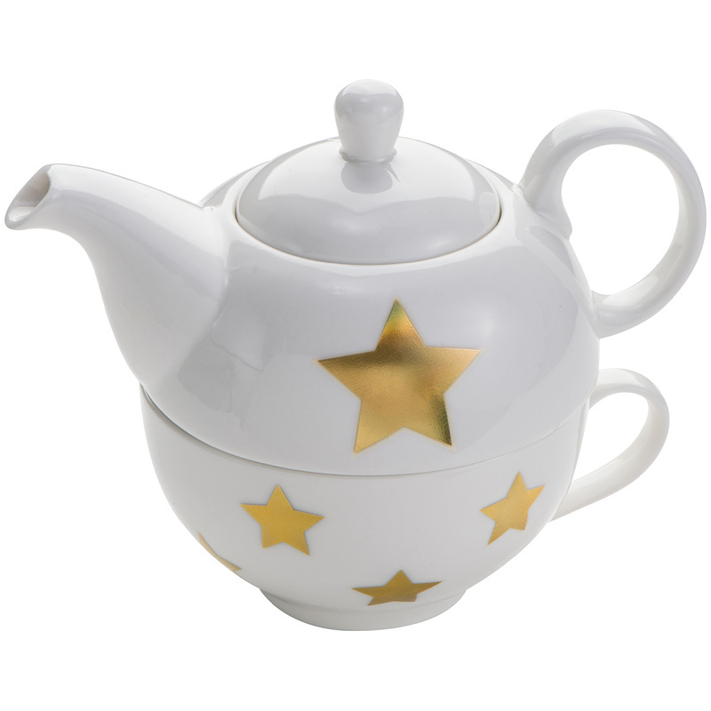 Logo trade promotional merchandise picture of: Porcelain tea set