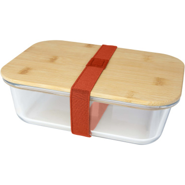Logotrade corporate gift picture of: Roby glass lunch box with bamboo lid