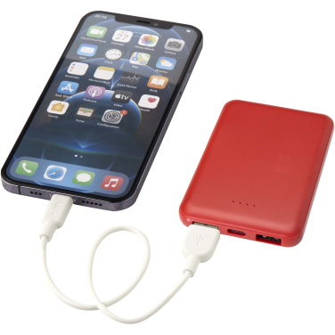 Logo trade business gifts image of: Asama 5000 mAh Type-C recycled plastic power bank