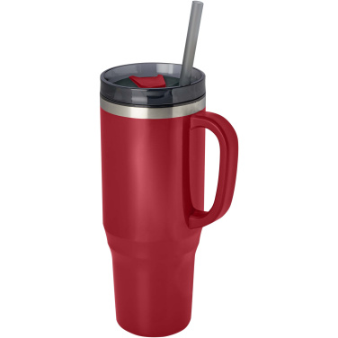 Logotrade promotional merchandise image of: Melbourne 1200 ml RCS certified insulated tumbler with straw