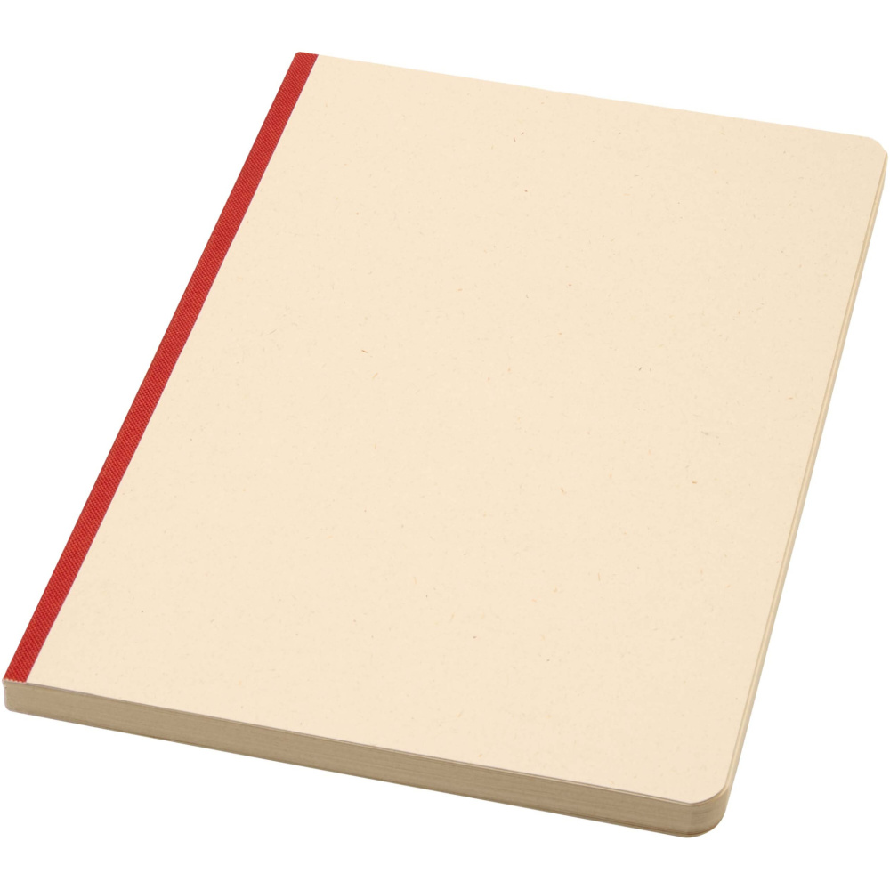 Logo trade promotional products image of: Liliana A5 sugarcane and RPET soft cover notebook