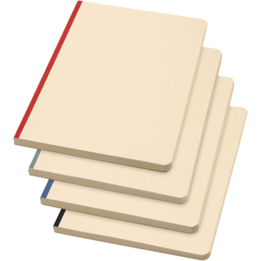 Logo trade promotional merchandise photo of: Liliana A5 sugarcane and RPET soft cover notebook