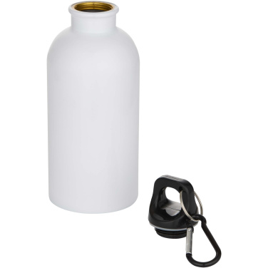 Logotrade promotional gifts photo of: Oregon 400 ml sublimation RCS recycled single wall stainless steel water bottle with carabiner