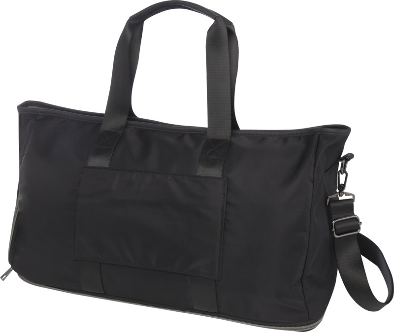 Logotrade promotional gift image of: Rhine GRS recycled expandable duffel bag 35L