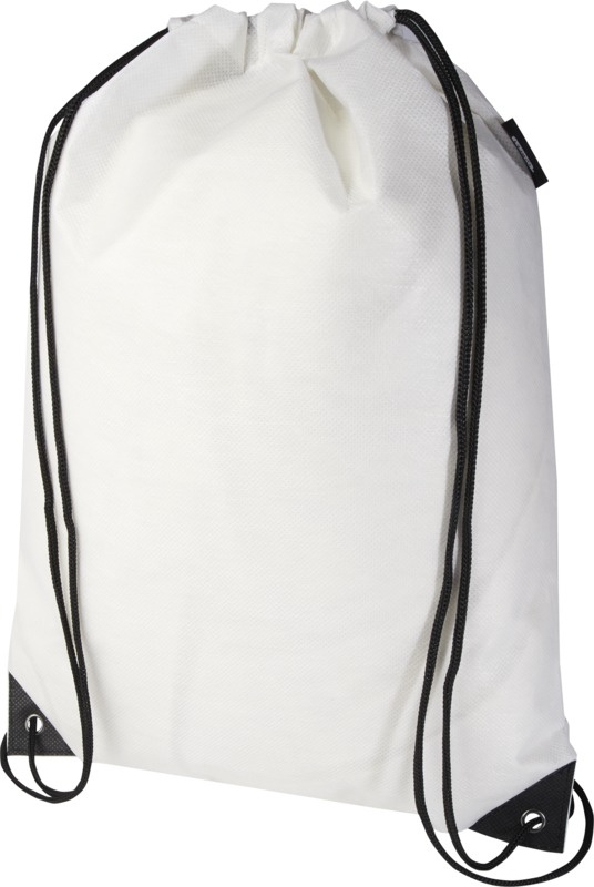 Logo trade promotional products image of: Evergreen GRS recycled non-woven drawstring bag 5L