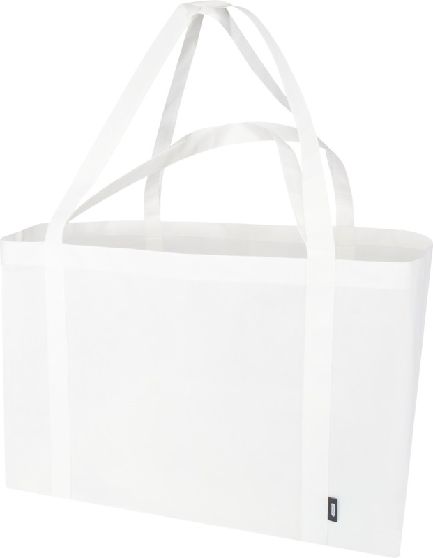 Logo trade corporate gifts image of: Jumbo GRS recycled non-woven extra large tote bag 65L