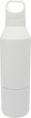 Logotrade promotional item image of: Odessy 600 ml RCS certified recycled stainless steel insulated bottle with 300 ml cup