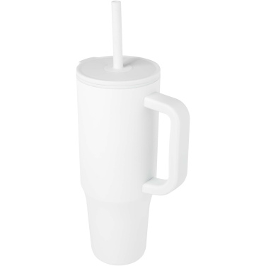 Logotrade corporate gift image of: Brady 900 ml RCS certified insulated tumbler with silicone straw