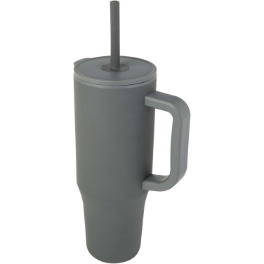 Logotrade business gift image of: Brady 900 ml RCS certified insulated tumbler with silicone straw
