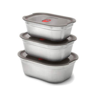 Logotrade promotional giveaways photo of: Black+Blum Mealprep Box 3pcs Set Small, Medium, Large
