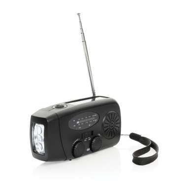 Logo trade promotional product photo of: RescueWave RCS recycled plastic emergency radio