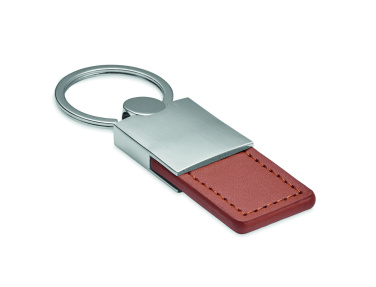 Logotrade promotional gift picture of: PU and metal key ring Helsinki