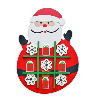 Logo trade advertising product photo of: Christmas wooden tic tac toe