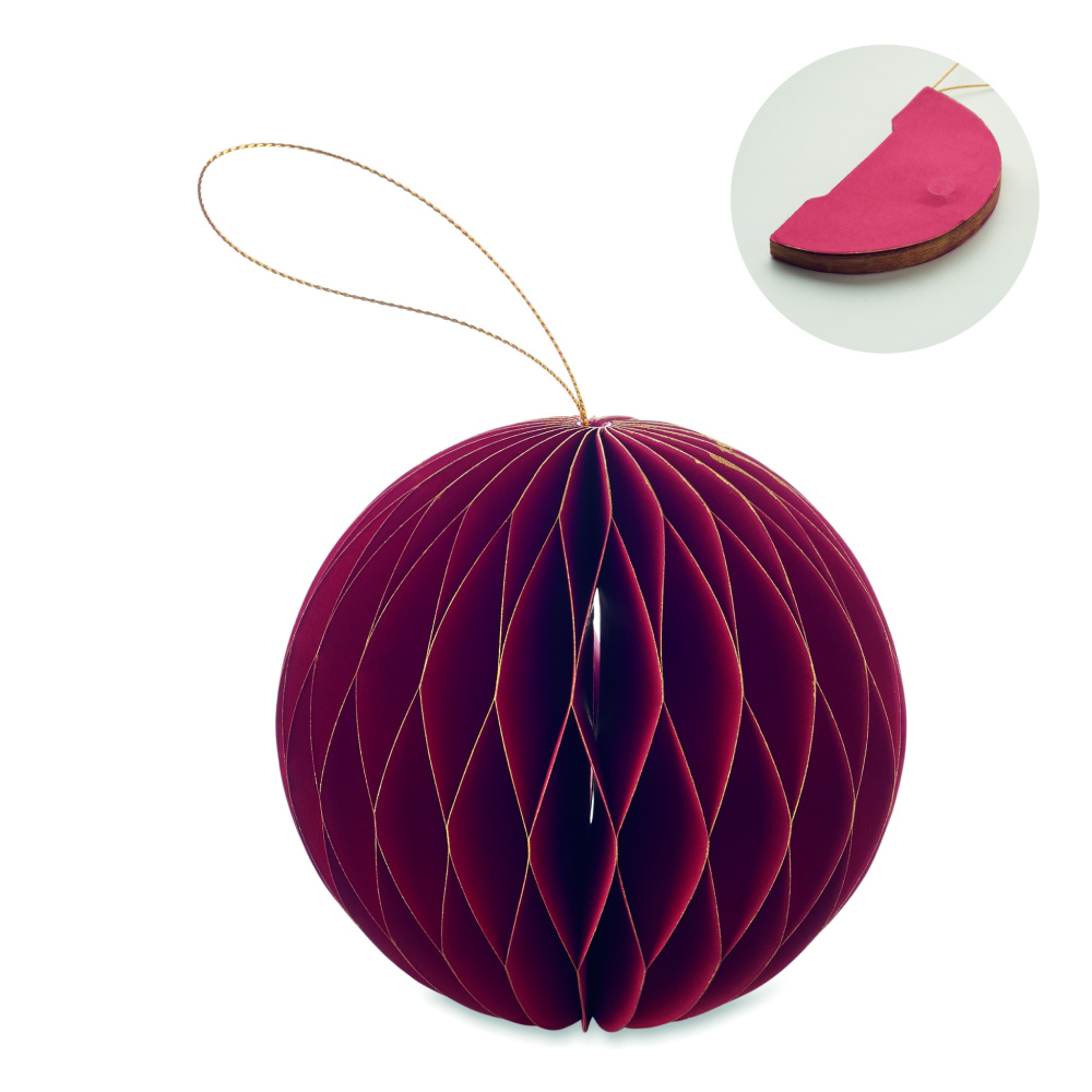 Logo trade advertising products image of: Foldable  XMAS bauble hanger