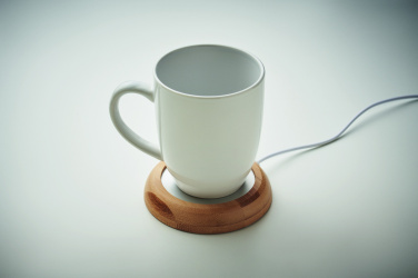 Logotrade corporate gift picture of: Bamboo mug warmer with USB