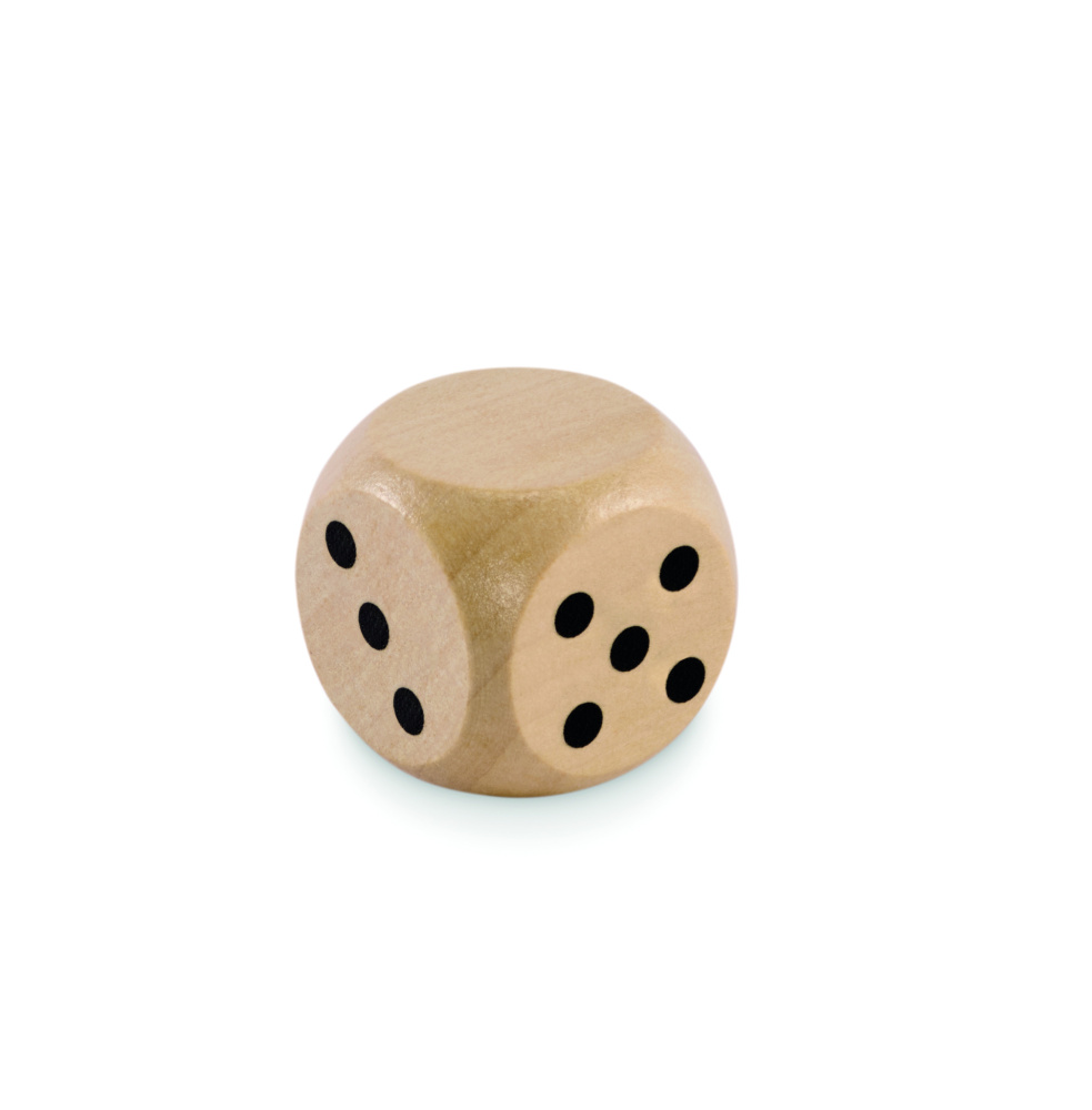 Logotrade corporate gifts photo of: Schima wooden dice 3cm dia