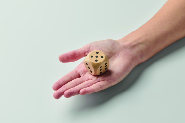 Logo trade corporate gifts image of: Schima wooden dice 3cm dia