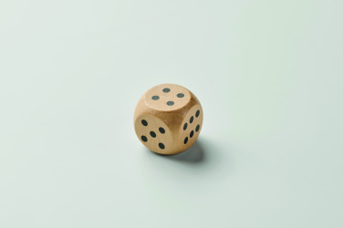 Logotrade corporate gift picture of: Schima wooden dice 3cm dia