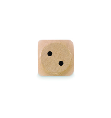 Logotrade advertising products photo of: Schima wooden dice 3cm dia