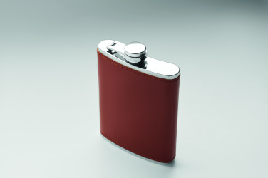 Logo trade promotional merchandise picture of: Slim hip flask 200 ml